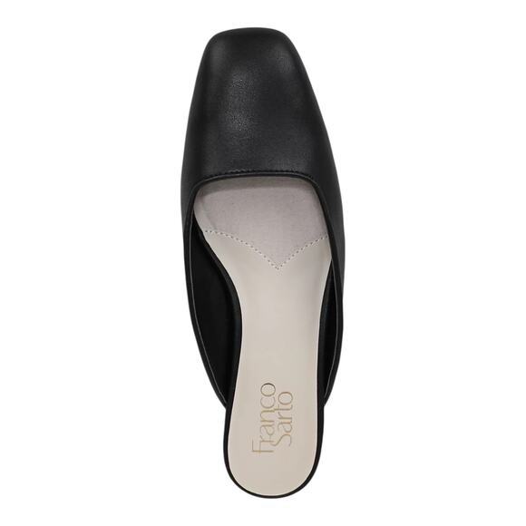 Franco Sarto Women's Dayla Square Toe Block Heel Mules Black Size 8 - Picture 3 of 4